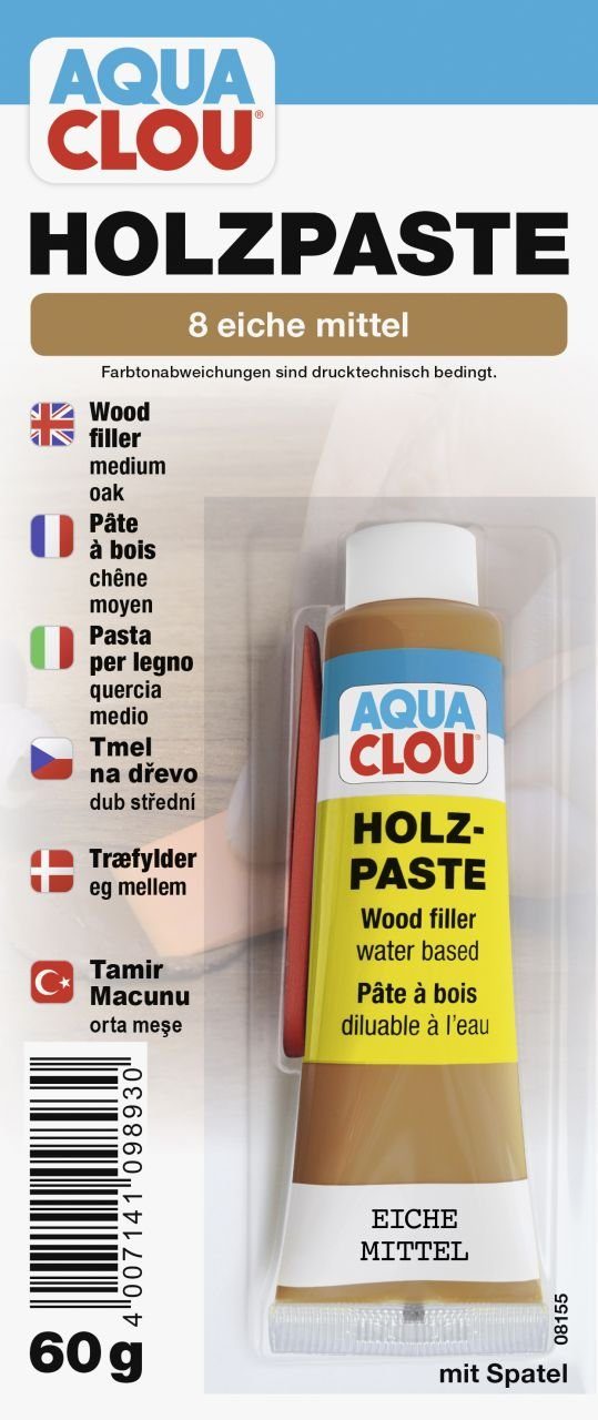 Aqua Clou Holzlack Clou Holzpaste 60 g eiche mittel