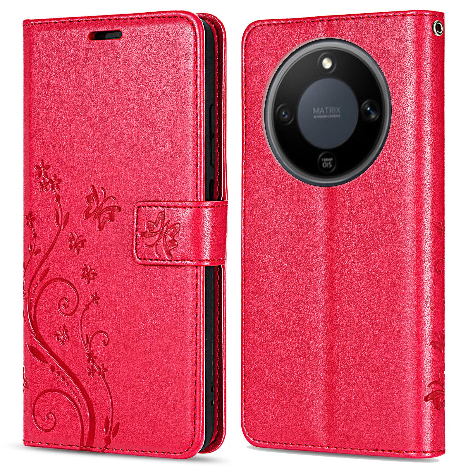 betterfon Handyhülle für Honor Magic 8 Lite Hülle Klapphülle Wallet Case Flip Cover Tasche, Klapptasche mit Magnetverschluss 3 Kartenfächer & Standfunktion – Bild 4 von 5