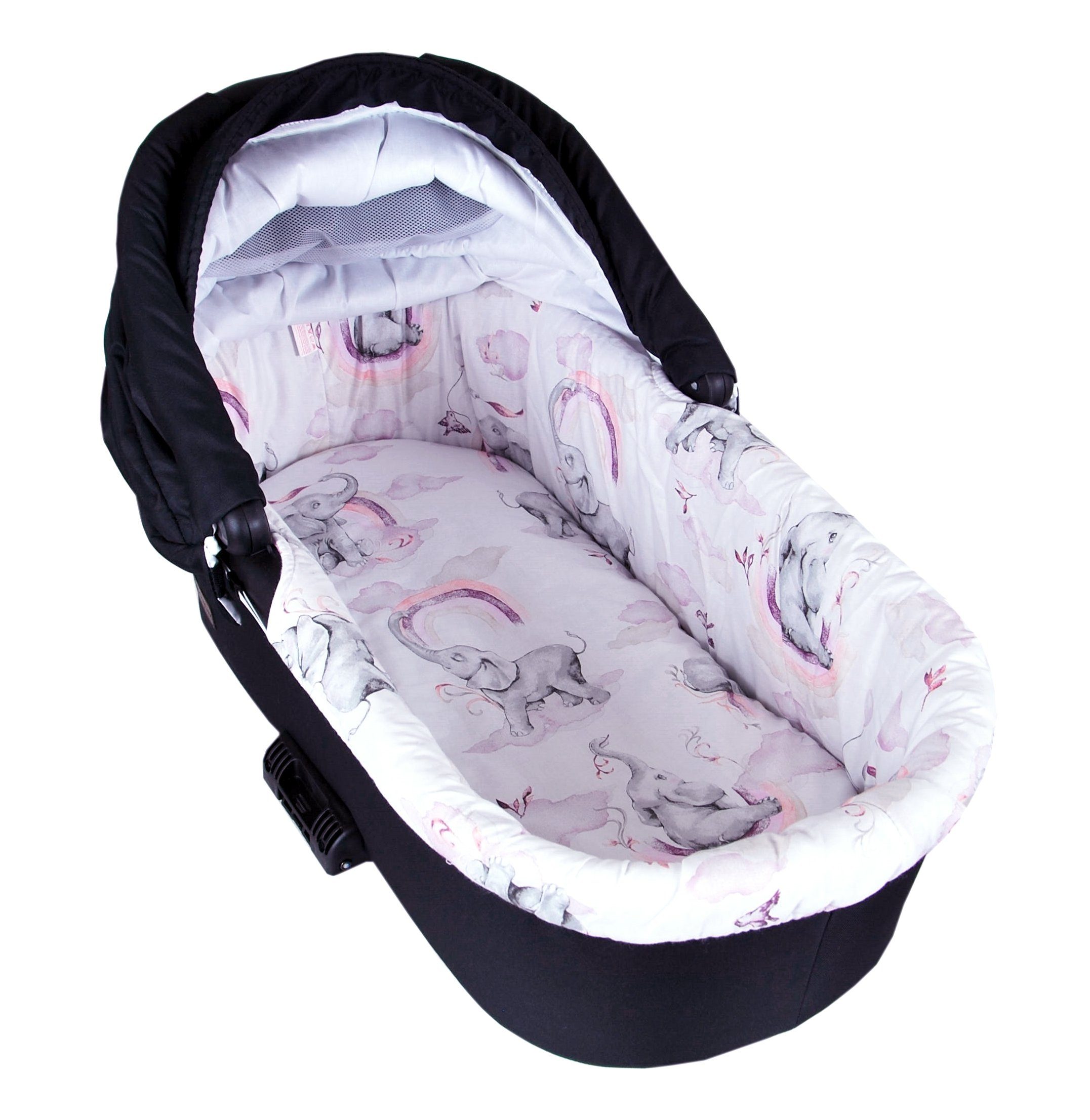 BABYLUX 2-tlg. Bettwäsche-Set Für Kinderwagen & Stubenwagen - Baumwoll-Garnitur Mit Decke 60x78 Cm