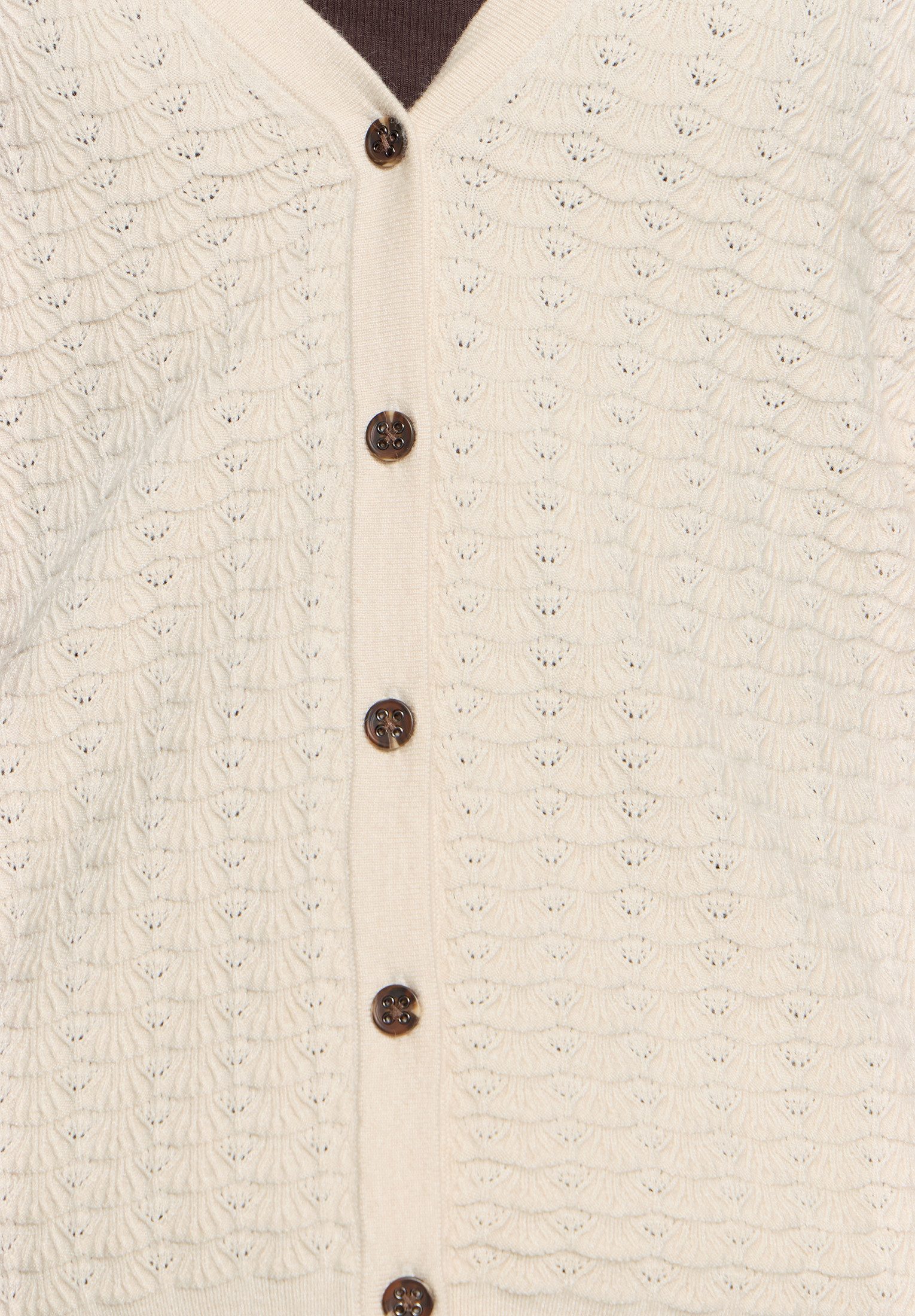 Cartoon Strickjacke Damen mit V-Ausschnitt (1-tlg)