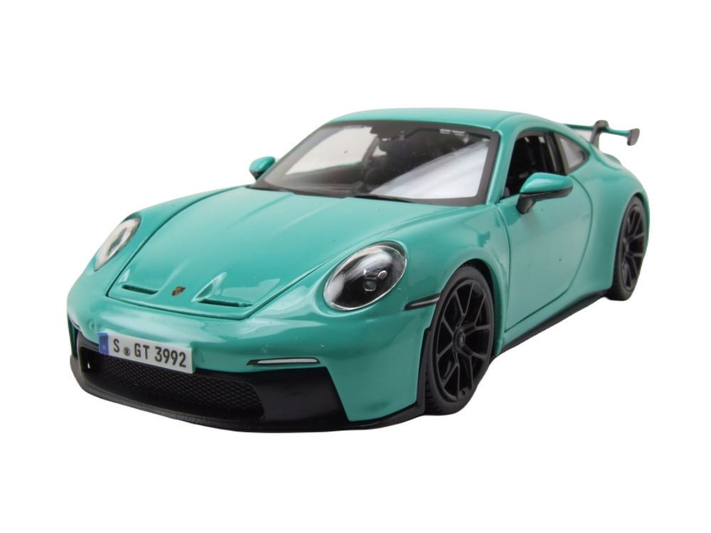 Bburago Modellauto Porsche 911 GT3 2021 grün, Maßstab 1:24
