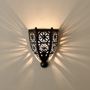 l-artisan Wandleuchte handgefertigt mit einzigartigem Design, Lampenschirm, Marokkanische Wandlampe aus eisen BOHA-M