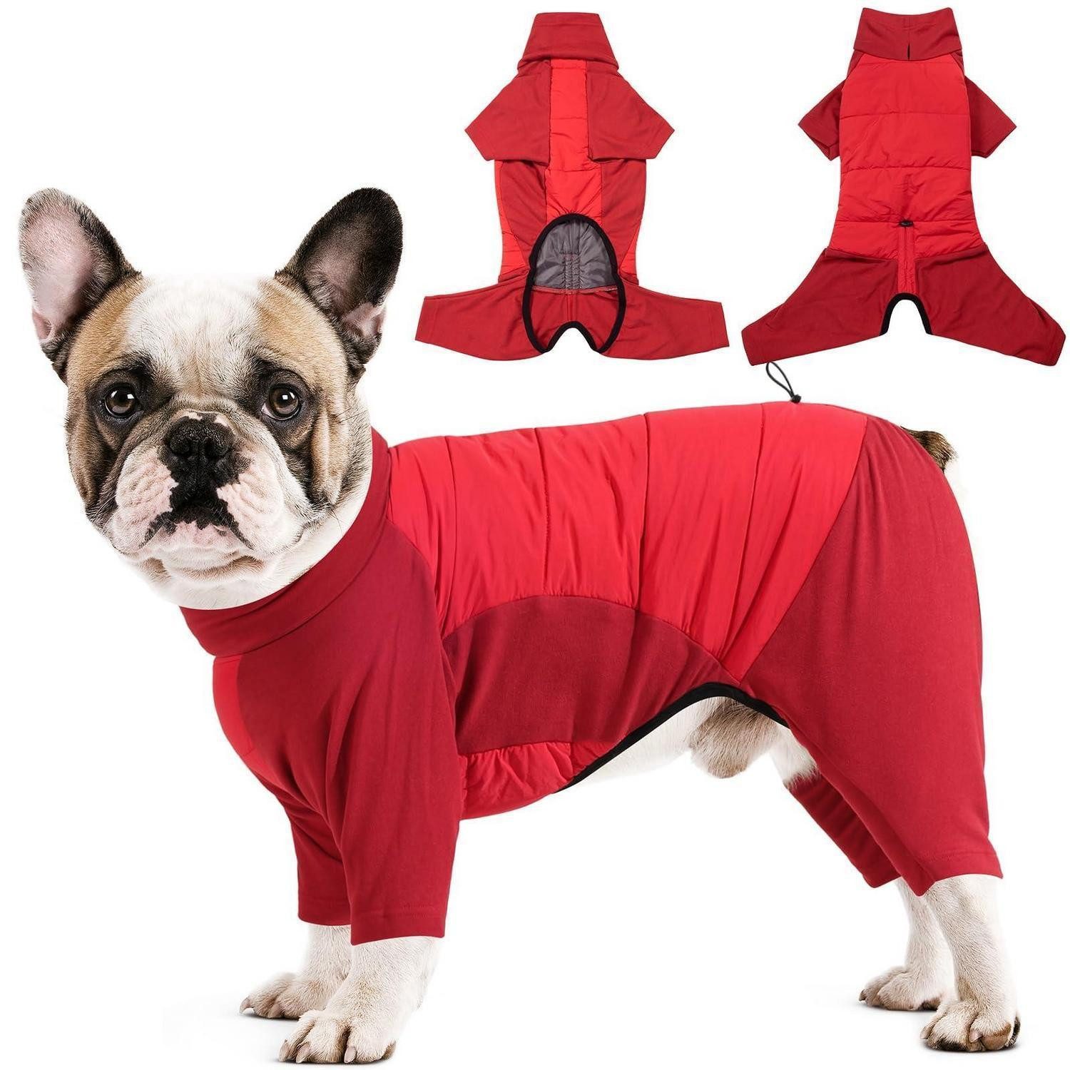 LuxusKollektion Hundemantel Hundemantel Beine Rot S