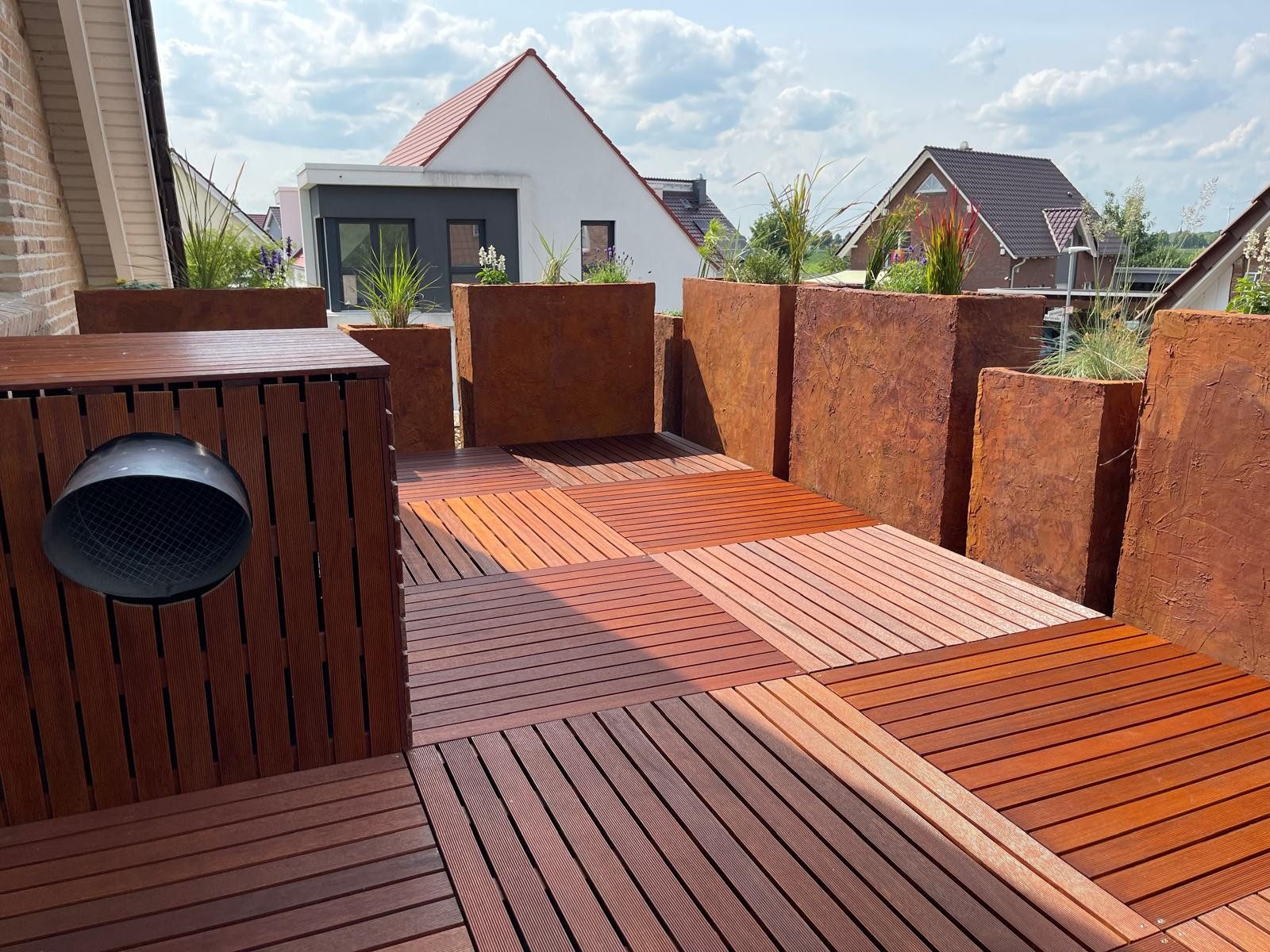 Belladoor Terrassenplatte Belladoor Holz Terrassenfliese Braun Outdoor, Holz 100x100, Braun