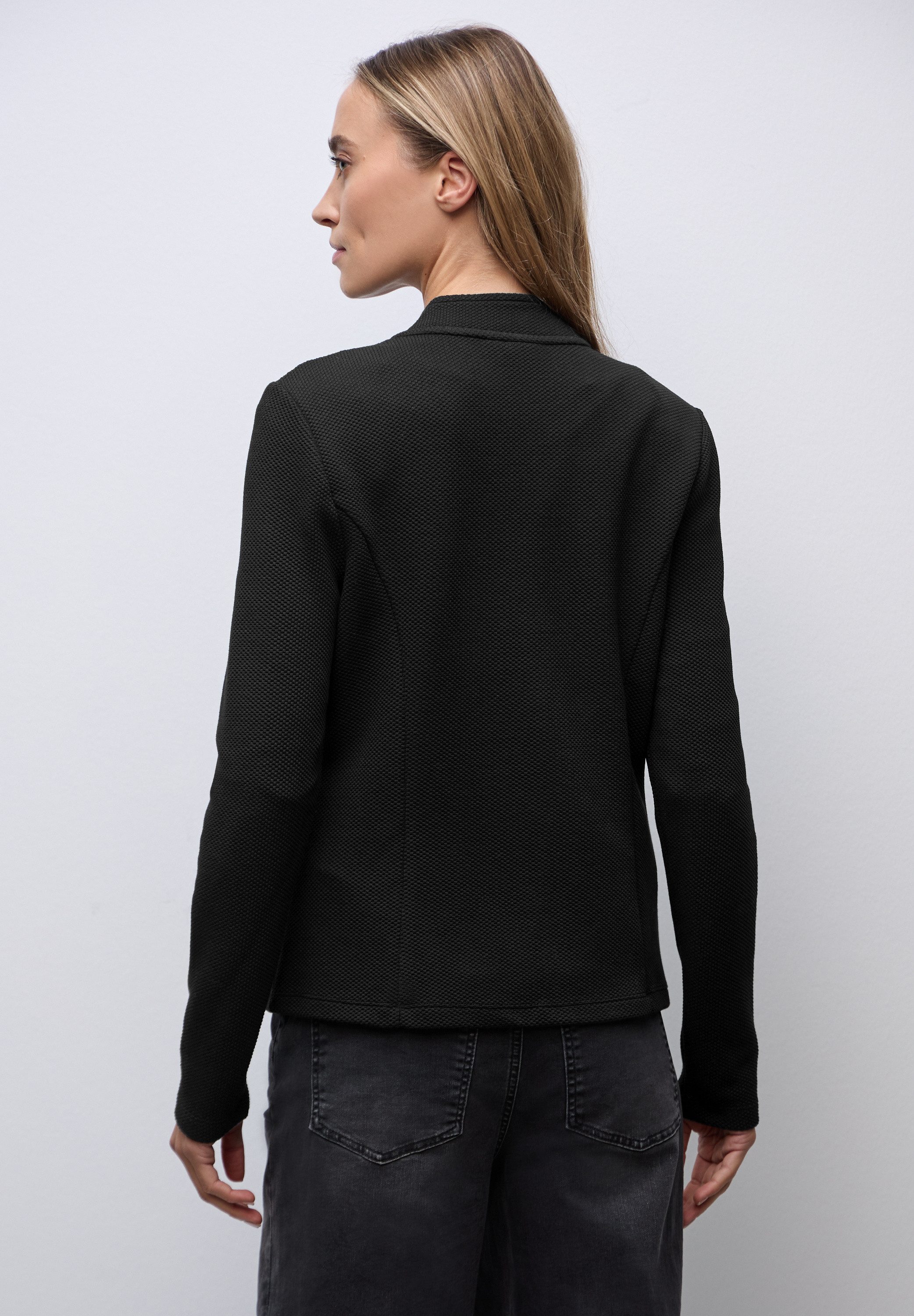 STREET ONE Kurzblazer mit Reverskragen und einem einzelnen Knopf günstig online kaufen