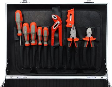 FAMEX Werkzeugset »758-63 Werkzeugkoffer gefüllt mit Werkzeug«, (Werkzeug-Set, 132-St), abschließbar