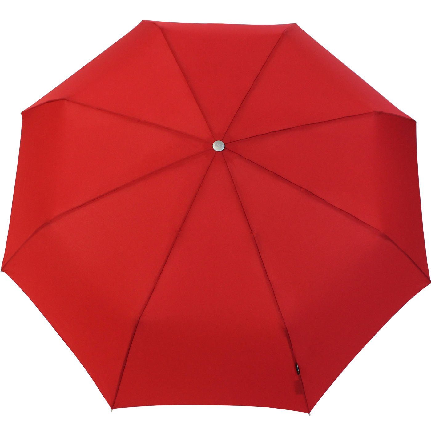 Knirps® Taschenregenschirm Large Duomatic Begleiter mit der Auf-Zu-Automatik, große, stabile rot