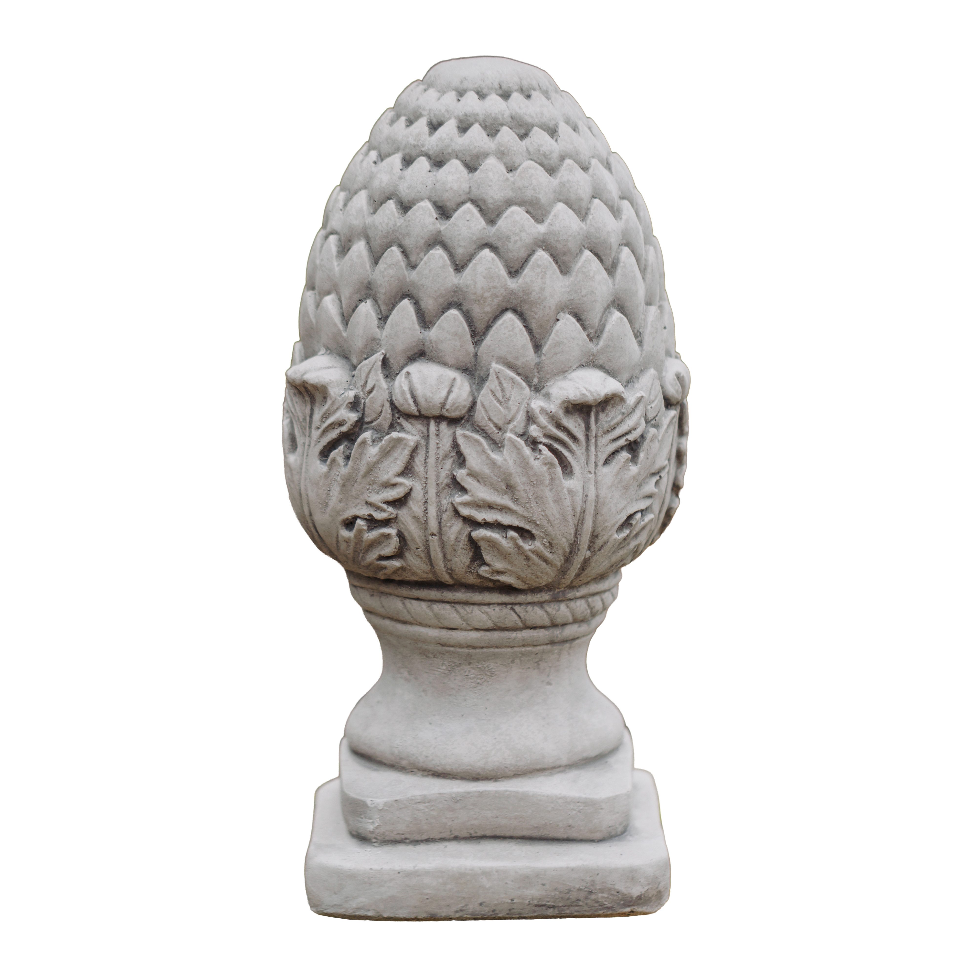 gartendekoparadies.de Gartenfigur Pinienzapfen Steinfigur Zirbelnuss, H. 32 günstig online kaufen