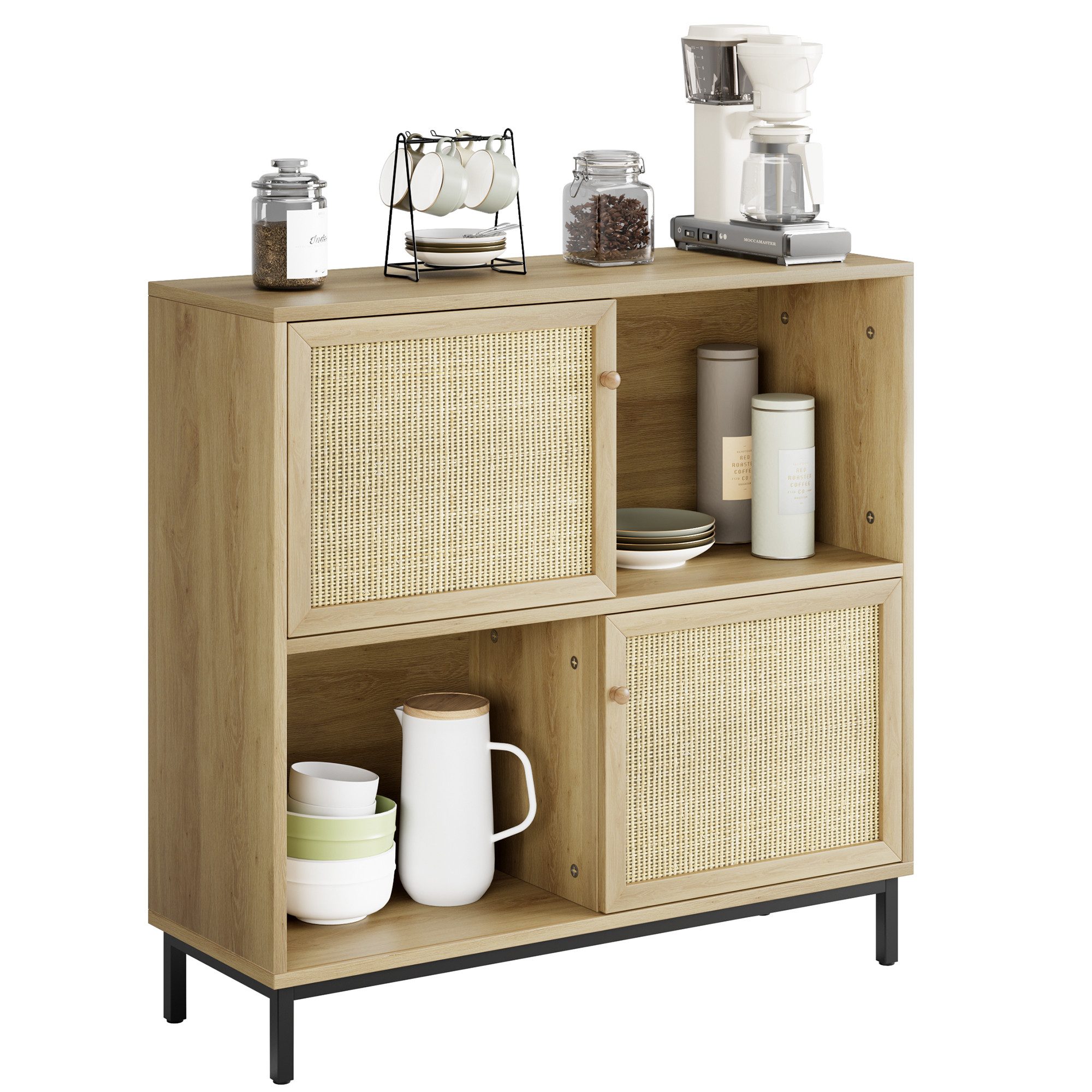 GarveeMore Küchenregal Sideboard Küchenschrank,Stauraumschrank, 100 x günstig online kaufen
