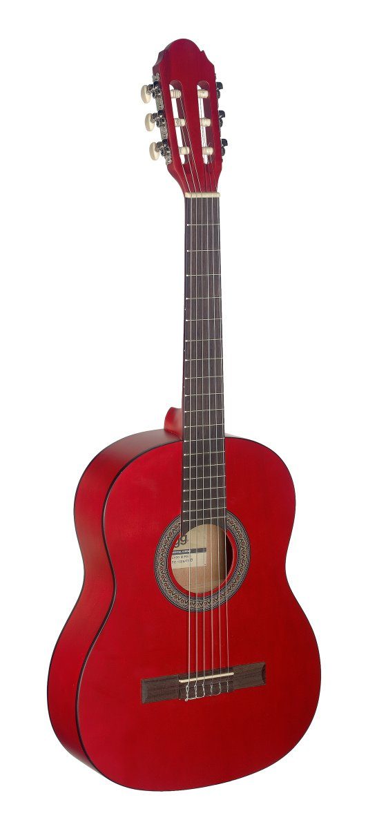 Stagg Konzertgitarre C430 M RED 3/4 Kindergitarre Konzertgitarre rot matt klassische Git...