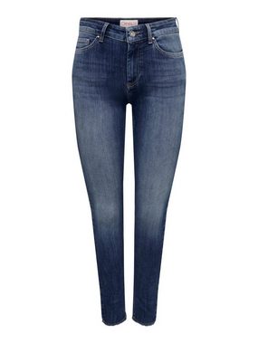 ONLY Skinny-fit-Jeans ONLBLUSH MID SK ANK RAW DNM REA194 mit Stretch