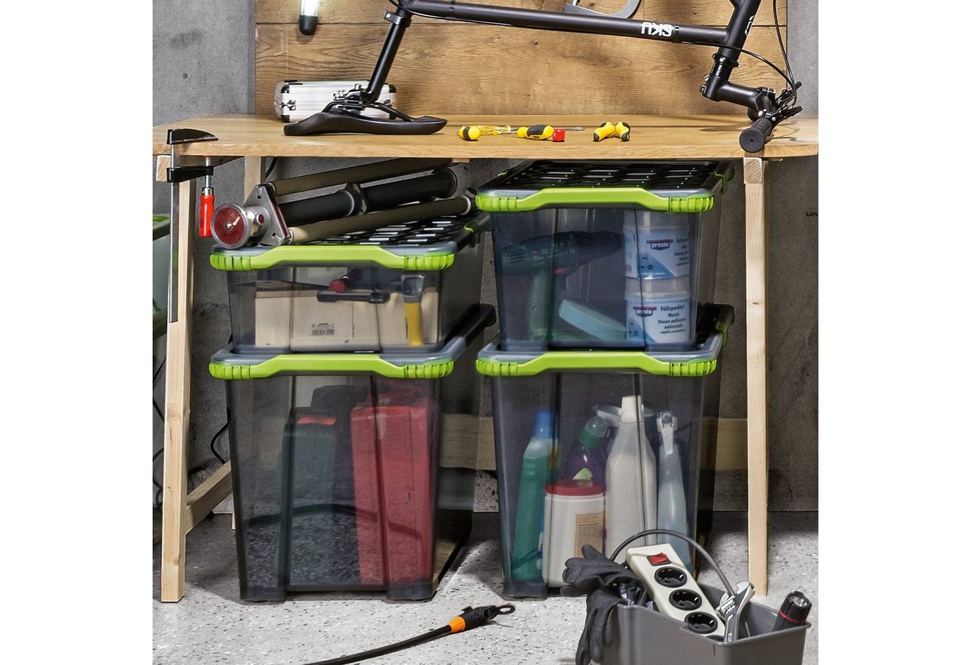 Thumbnail - ROTHO Aufbewahrungsbox 3er Set Lagerbox 44lEVO TOTAL PROTECTION (Aufbewahrungsset, 3er-Set)