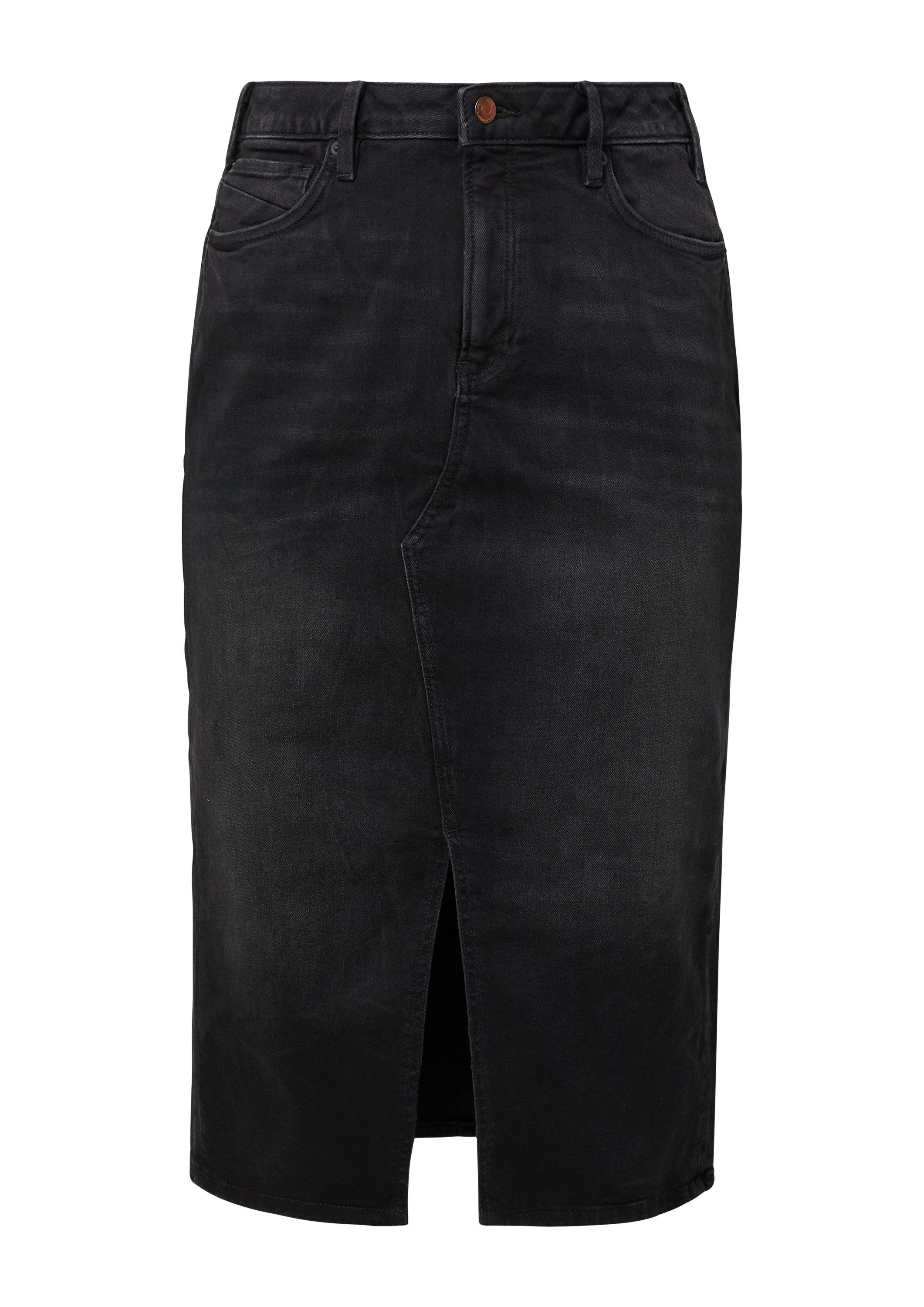 QS Midirock Rock Midirock in Blackdenim günstig online kaufen