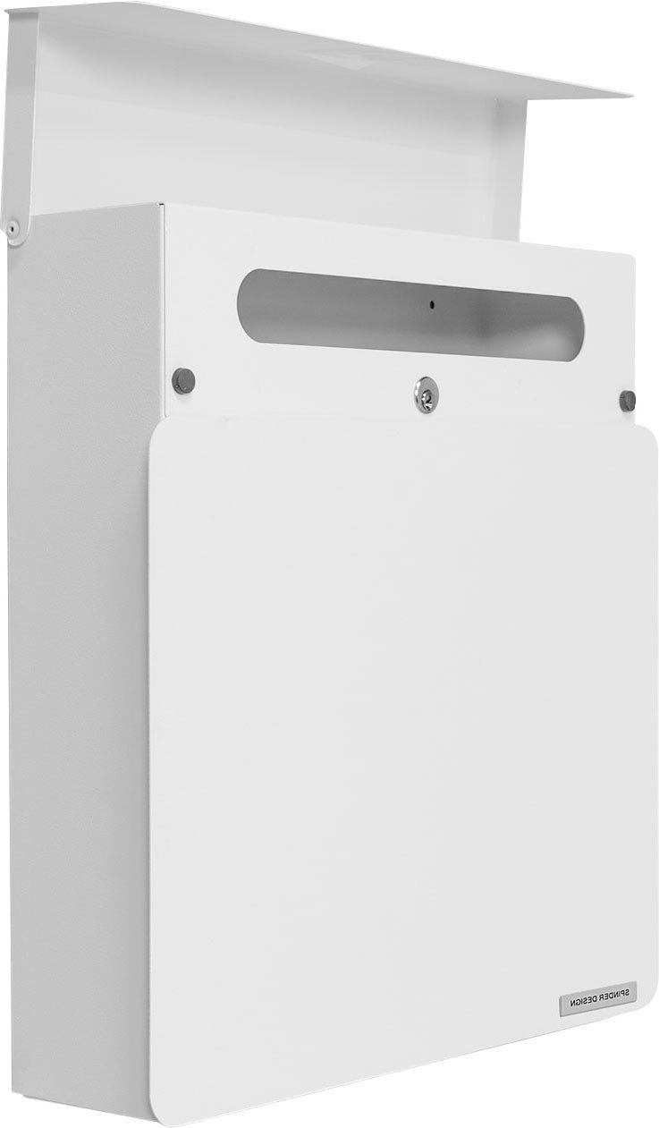 Spinder Design Briefkasten INBOX (1-St), Moderner, wetterfester Briefkasten aus pulverbeschichtetem Stahl