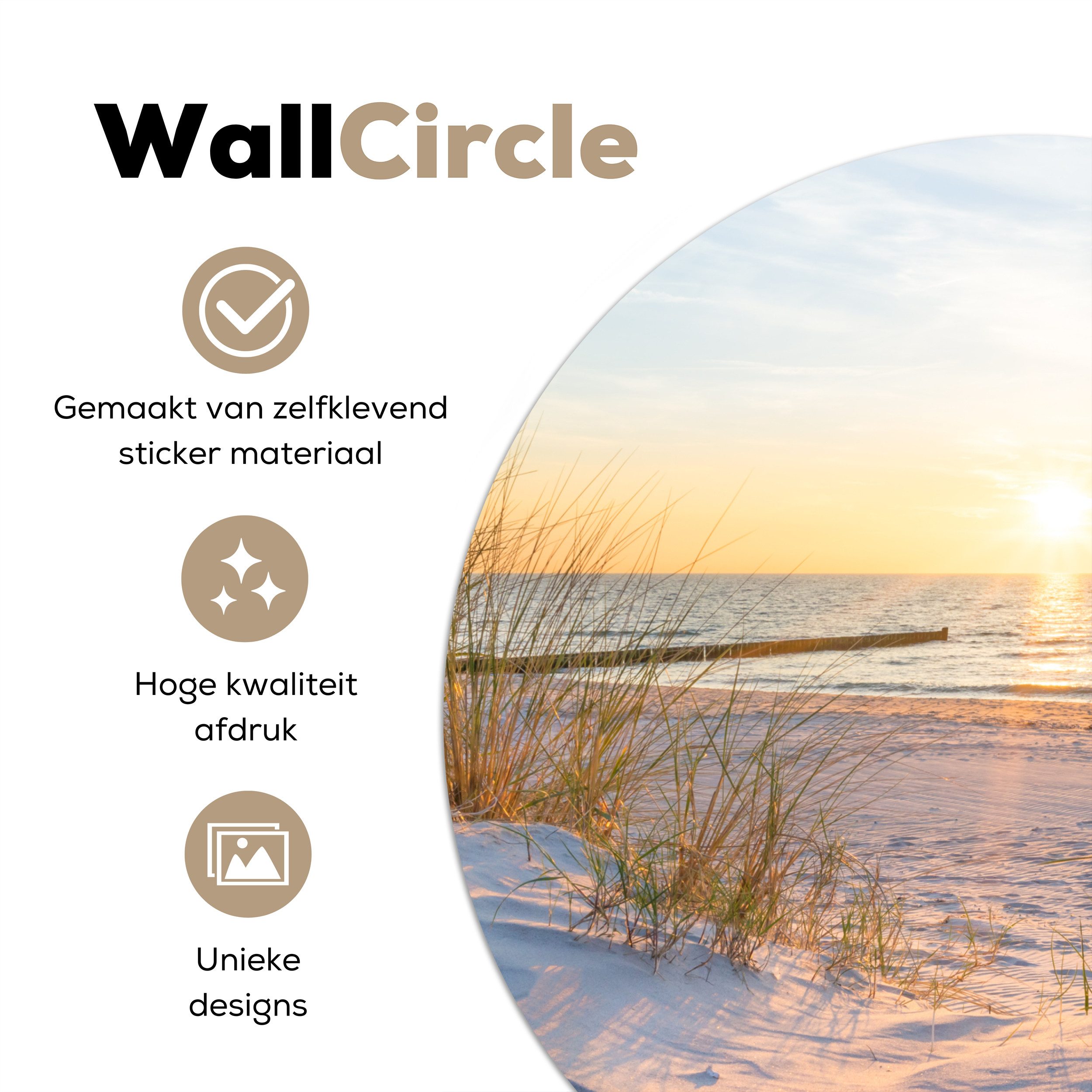 MuchoWow Wandsticker Strand - Sonne - günstig online kaufen