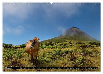 CALVENDO Wandkalender Pico Azoren - Vulkanisch geprägte Trauminsel im Atlantik (Premium, hochwertiger DIN A2 Wandkalender 2023, Kunstdruck in Hochglanz)