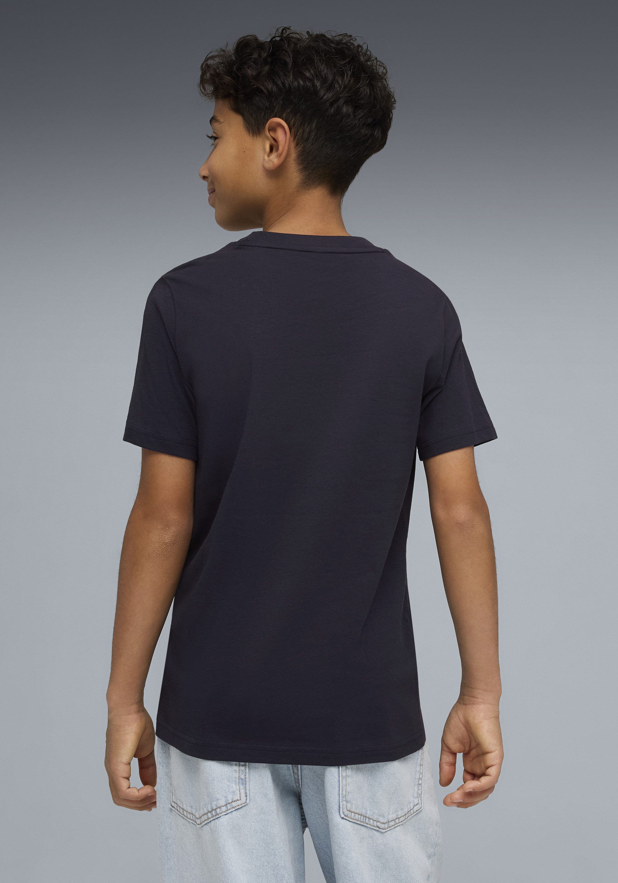 PUMA T-Shirt ESS 2 COLOR NO.1 LOGO TEE B mit Rundhalsausschnitt, Kurzarm, ohne Kapuze