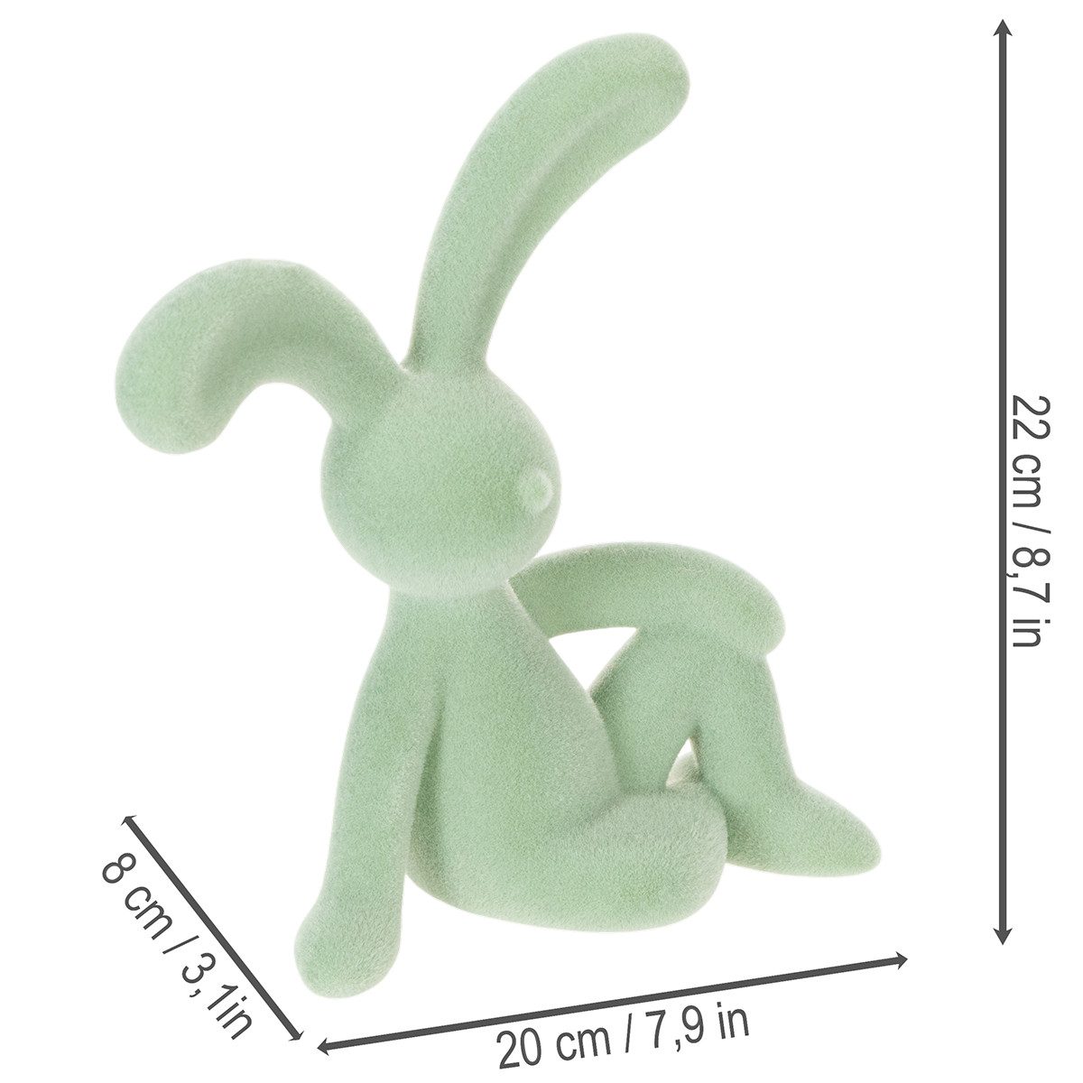Florists Products Osterhase Charmante Osterhasenfiguren für stilvolle Wohnraumdekoration, 2 Stück