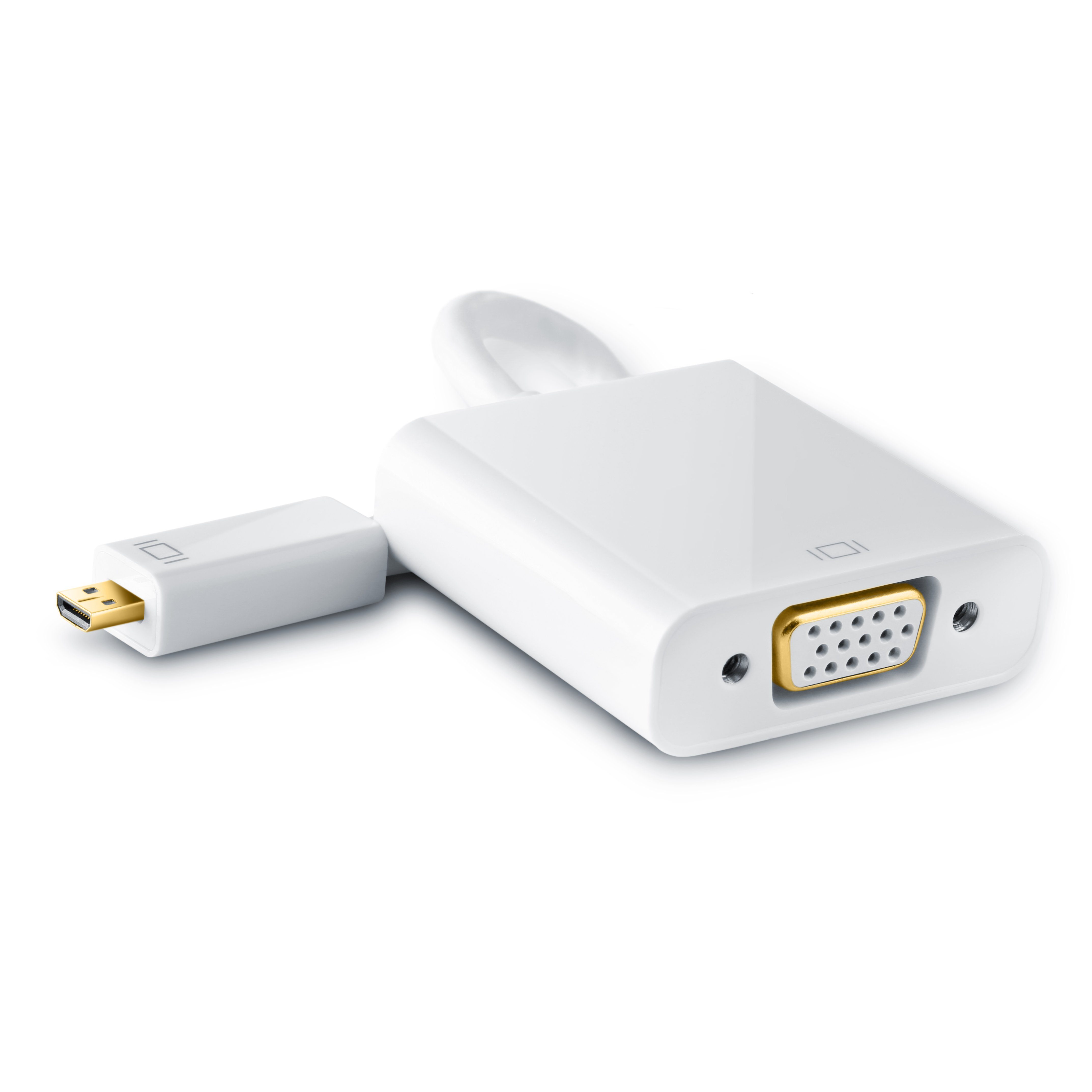 CSL Audio- & Video-Adapter HDMI Typ D (Micro) zu VGA, 3,5-mm-Klinke, Full HD MicroHDMI zu VGA + AUX Buchse Video Audio Адаптери / Konverter