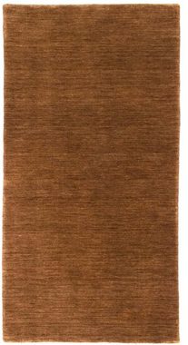 Wollteppich Loribaft Teppich handgewebt braun, morgenland, rechteckig, Höhe: 15 mm, Kurzflor