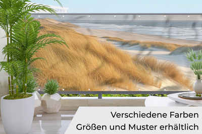 MuchoWow Balkonsichtschutz muchowow-canvas-beach-amazon-only-2024-i1im03eft8ki0yf6 (1-St) Sichtschutz, Balkonbanner, Windschutz, 500x100 cm