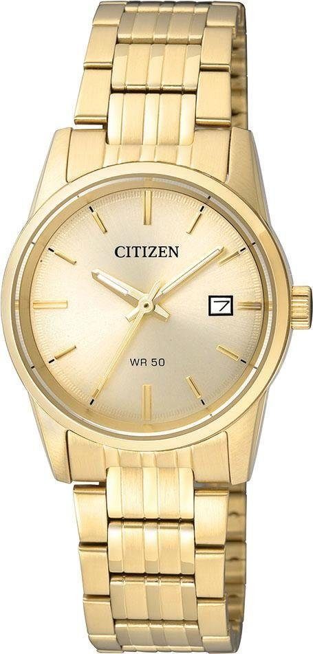 Citizen Quarzuhr EU6002-51P, Armbanduhr, Damenuhr, Edelstahlarmband, Datum