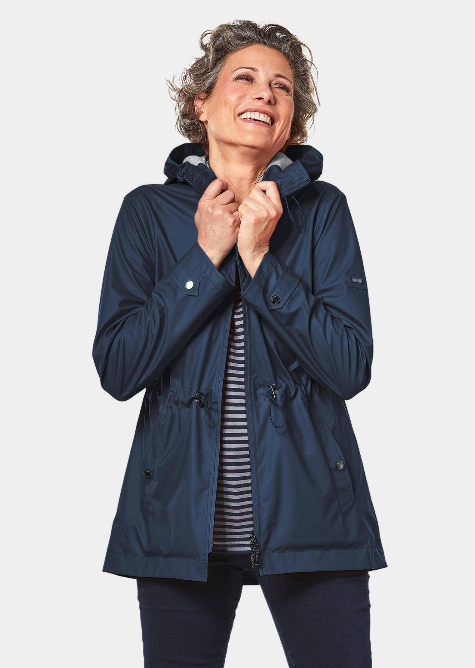 Funktionsjacke Funktionaler Regenmantel mit Jerseyfutter
