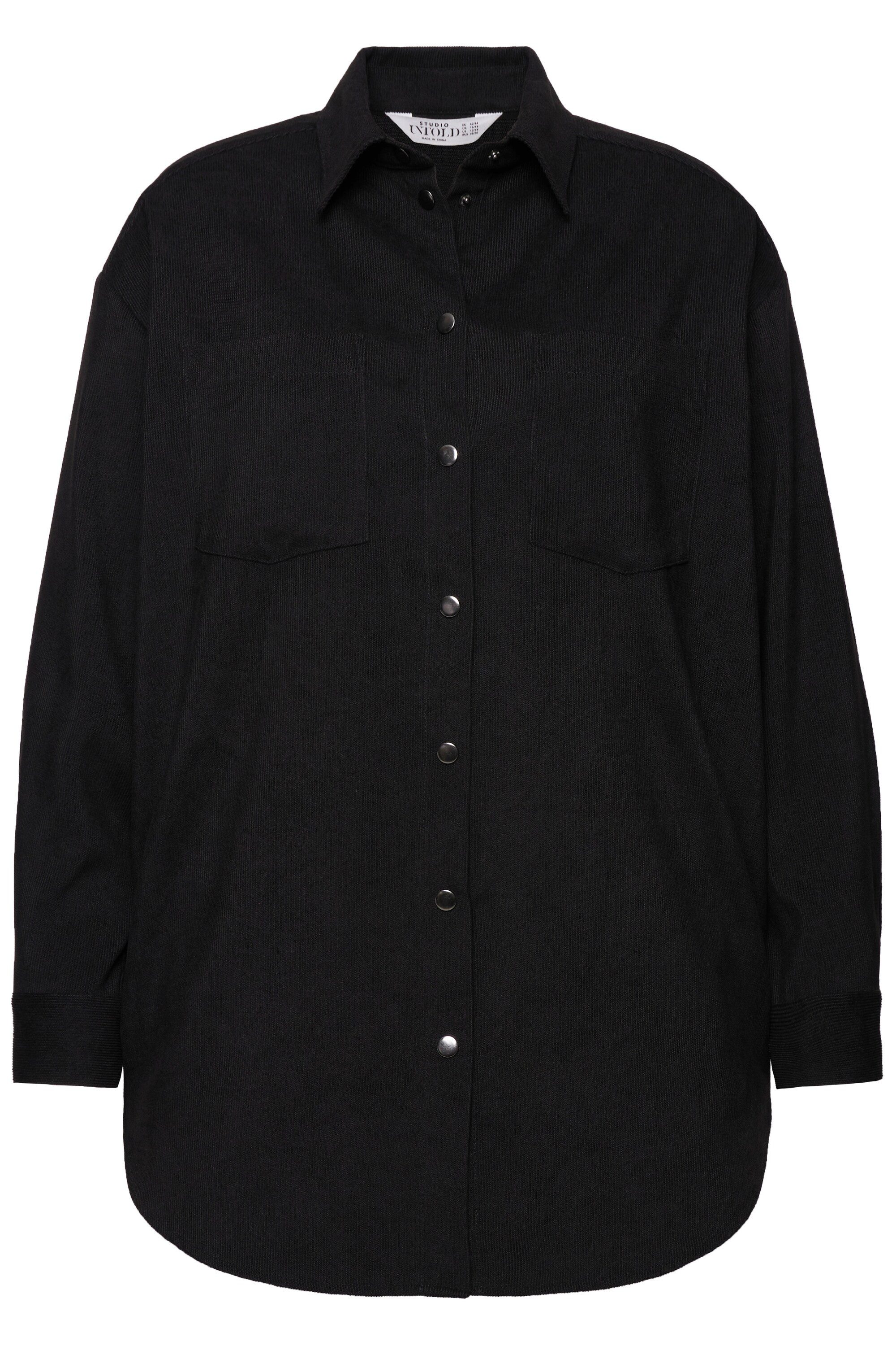 Studio Untold Hemdbluse Cord-Hemd oversized Hemdkragen günstig online kaufen