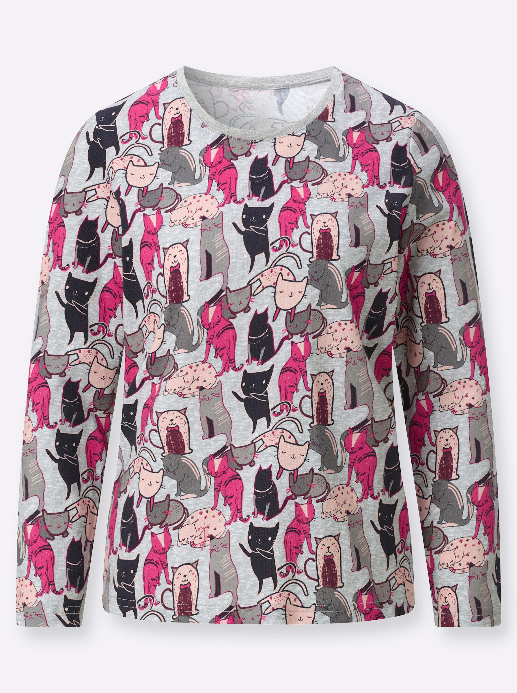 T-Shirt Druck-Shirt Langarm