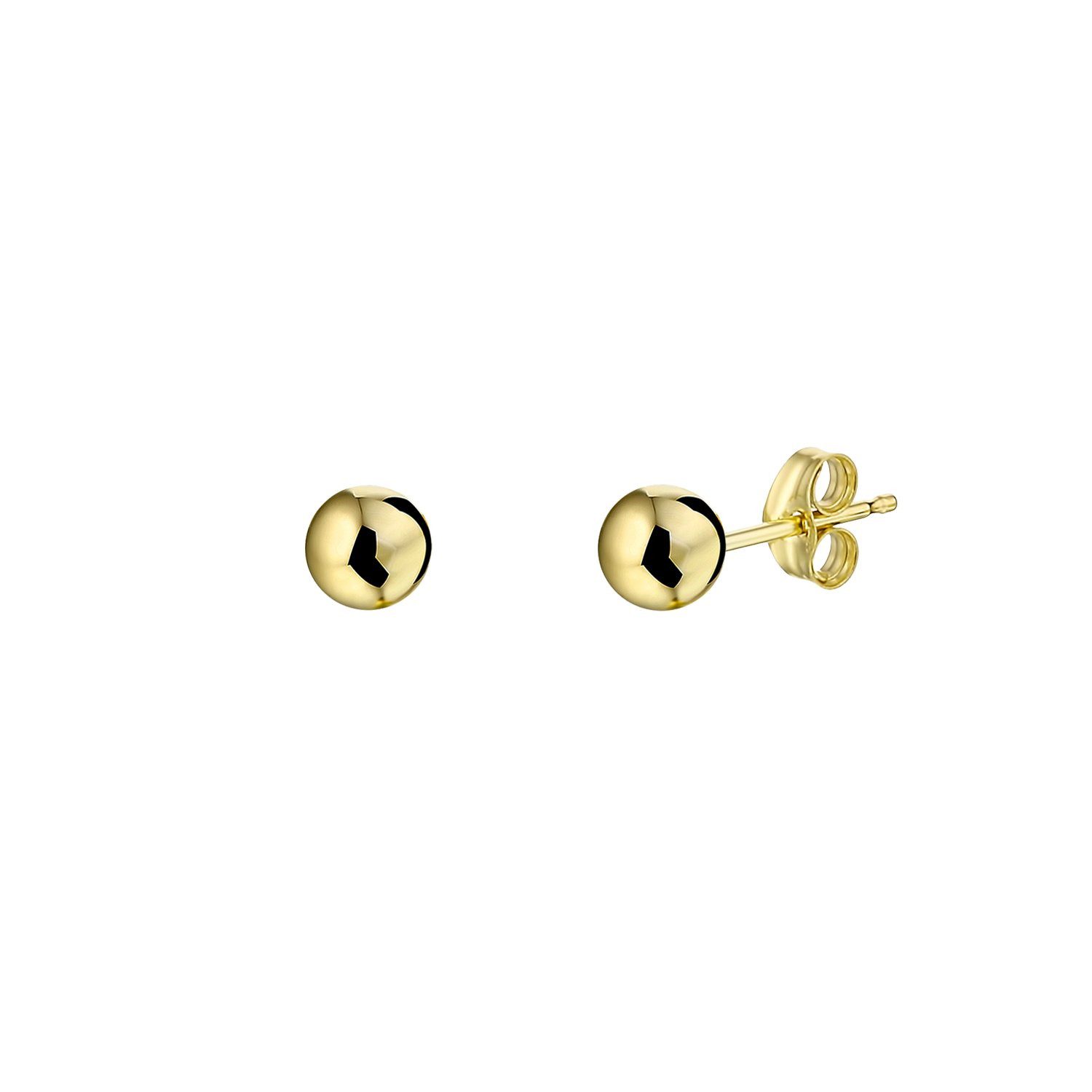 LUCARDI Paar Ohrstecker Ohrring - 585 Gold - Gold - Damen