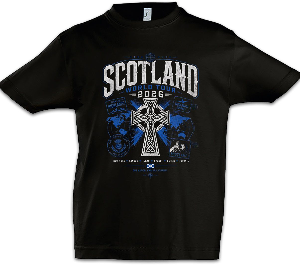 Urban Backwoods Print-Shirt Team Scotland Kinder T-Shirt Schottland Scots Schotten Fußball WM (1-tlg) Soccer Football Turnier 2026