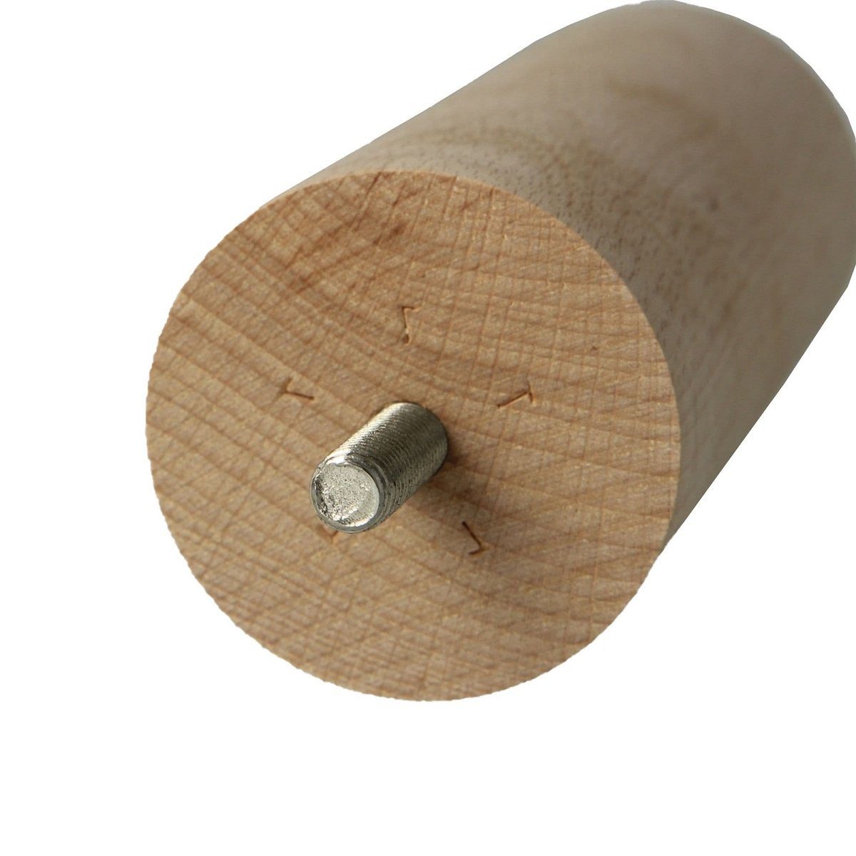 MS Beschläge Möbelfuß Buchenholz Möbelstempel Ø 50mm Holzfuß Möbelstütze – Bild 5 von 5