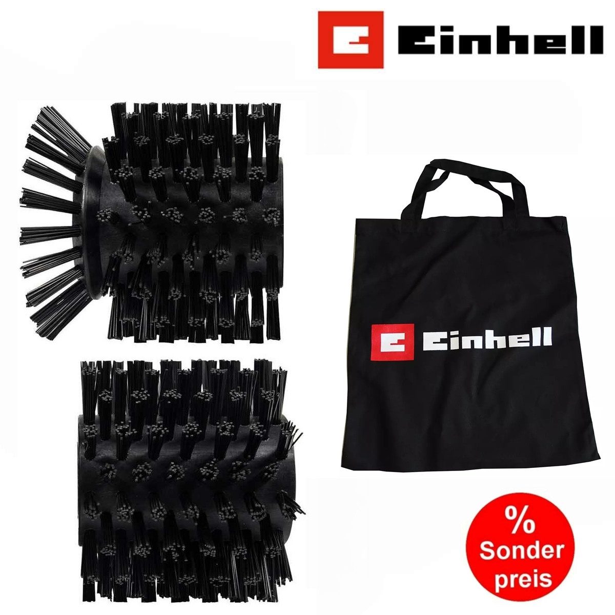 Einhell Akku-Oberflächenbürste Bürste MEDIUM Stein f Oberflächenbürste PICOBELLA 18/215 + Tragetasche