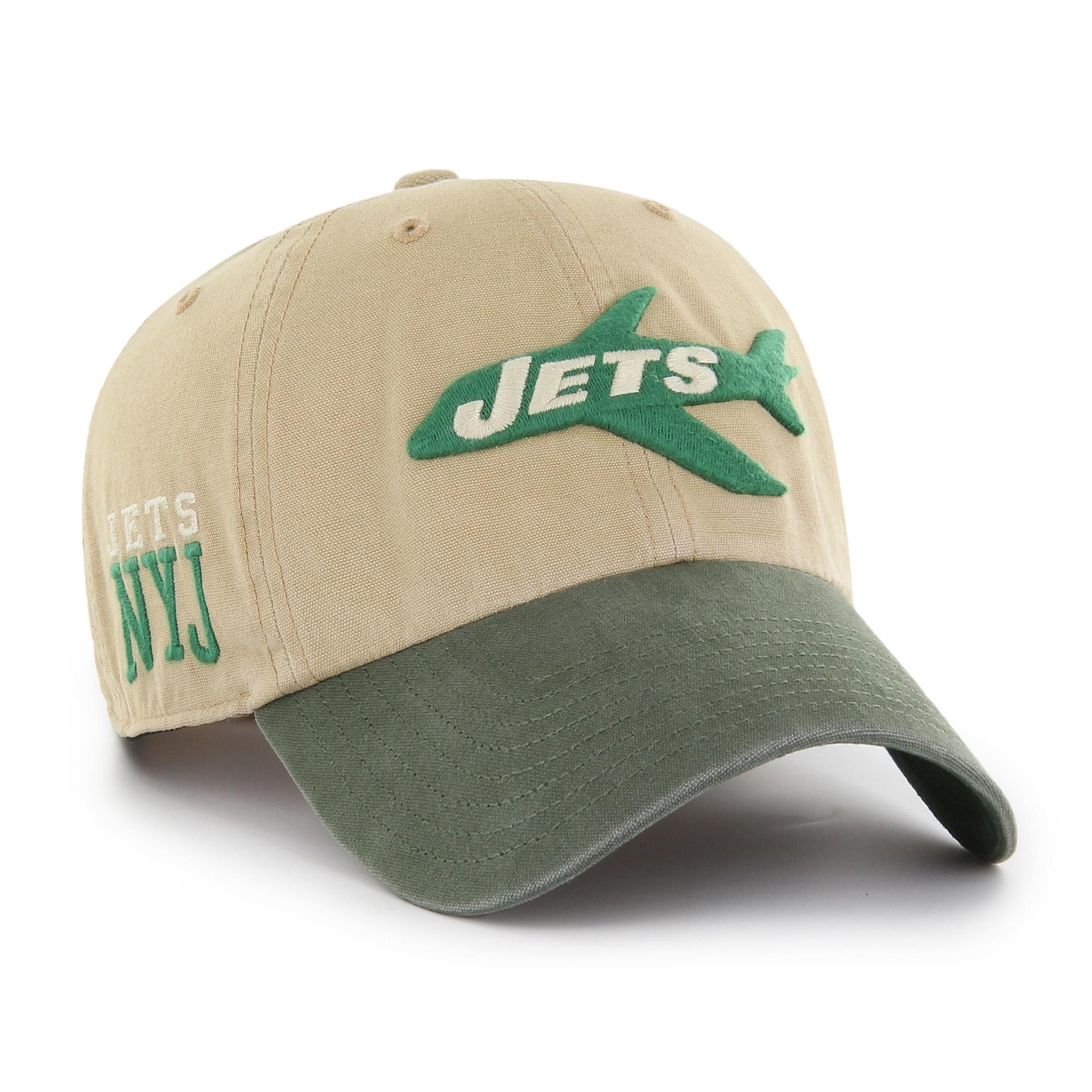 Baseball Cap '47 Brand NFL Cap New York Jets Historic Ashfield '47 CLEAN UP Khaki