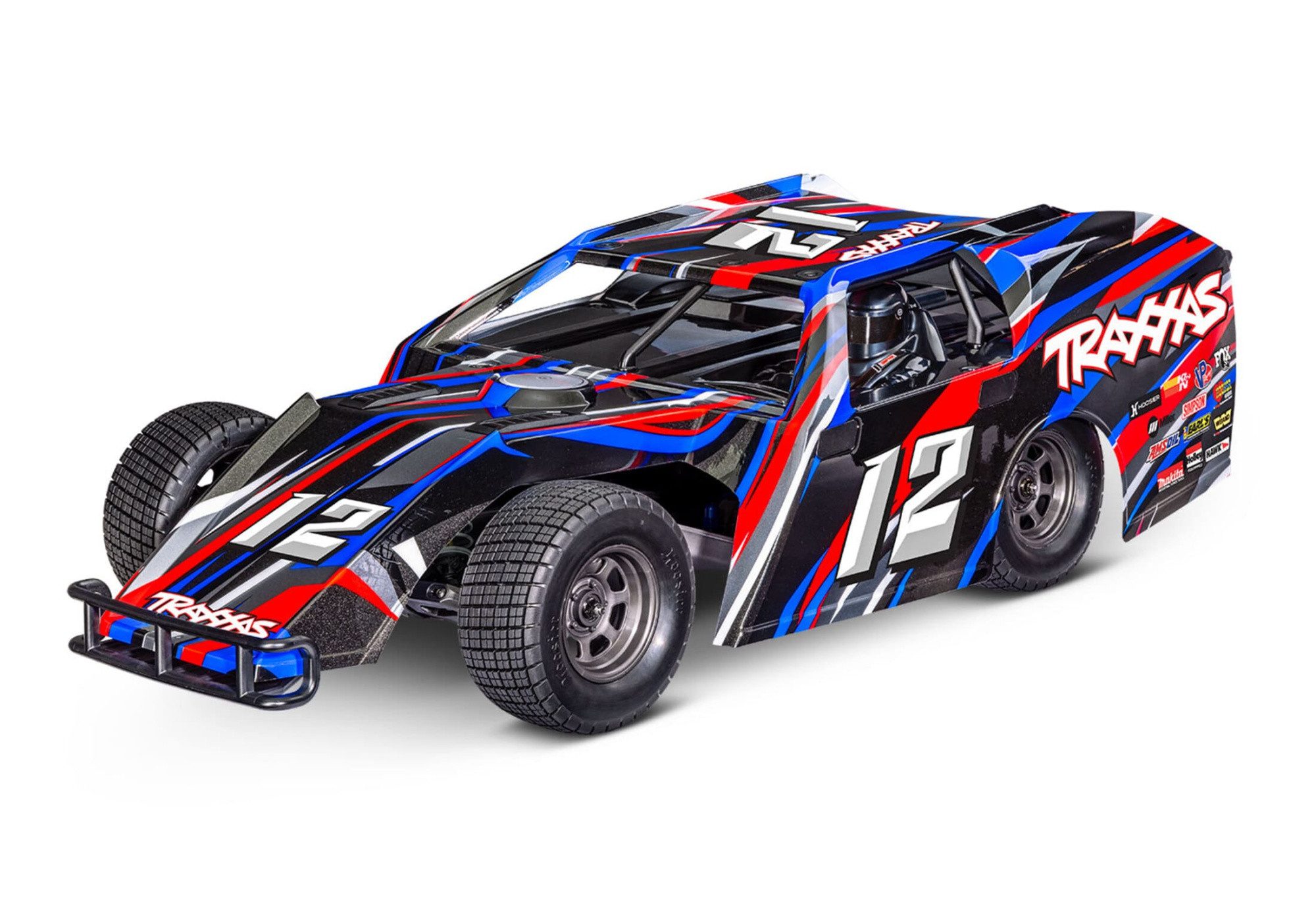 Traxxas RC-Buggy Traxxas RC Slash Mudboss BL-2S Dirt Oval Racer 1:10 RTR Rot
