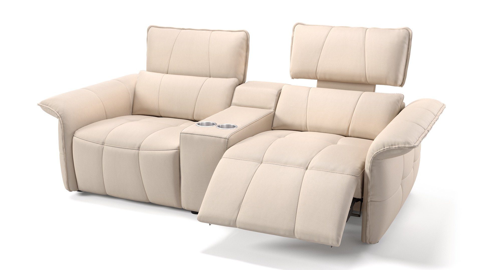 Sofanella 2Sitzer Kinosofa ADRIA 2Sitzer Ledercouch Echtleder, relax
