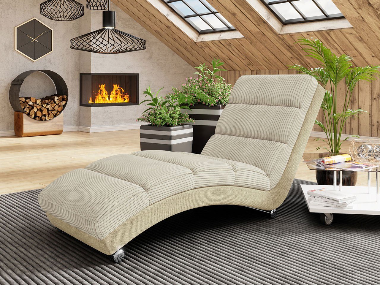 MIRJAN24 Sessel Holiday Cord, Liegesessel, Relaxliege günstig online kaufen