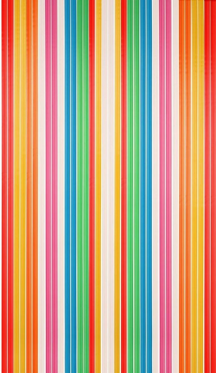 CONACORD Insektenschutz-Vorhang Decona Türvorhang Streifenvorhang bunt, 90 x 200 cm, Polyethylen - hohe Stranganzahl