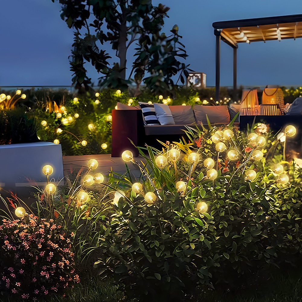 Salcar LED Solarleuchte 2er LED Solarleuchte Kugel Warmweiß Garten Solar La günstig online kaufen