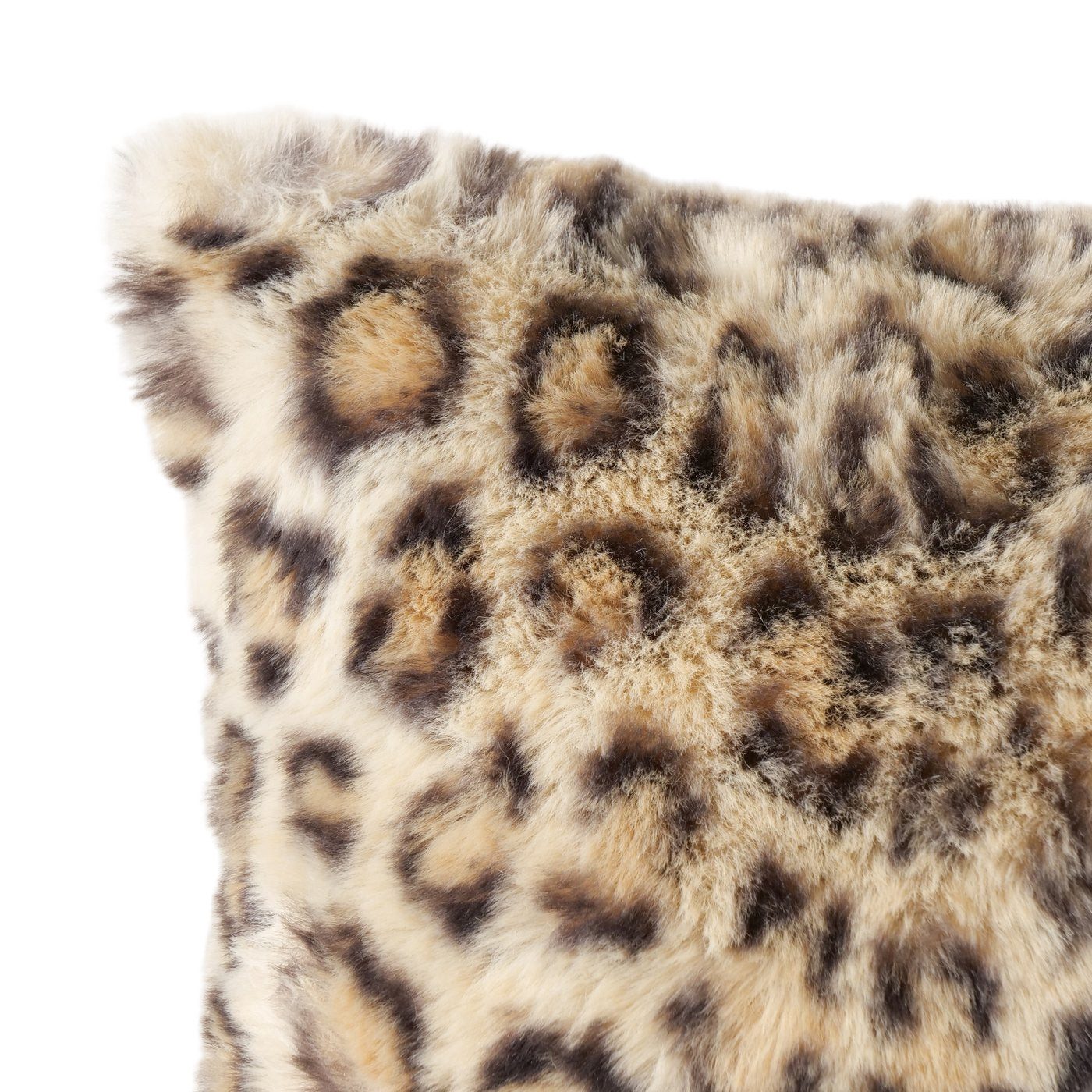 MF Dekokissen Kunstfell Kissen Savanna – Weiches Dekokissen mit Leopardenmuster