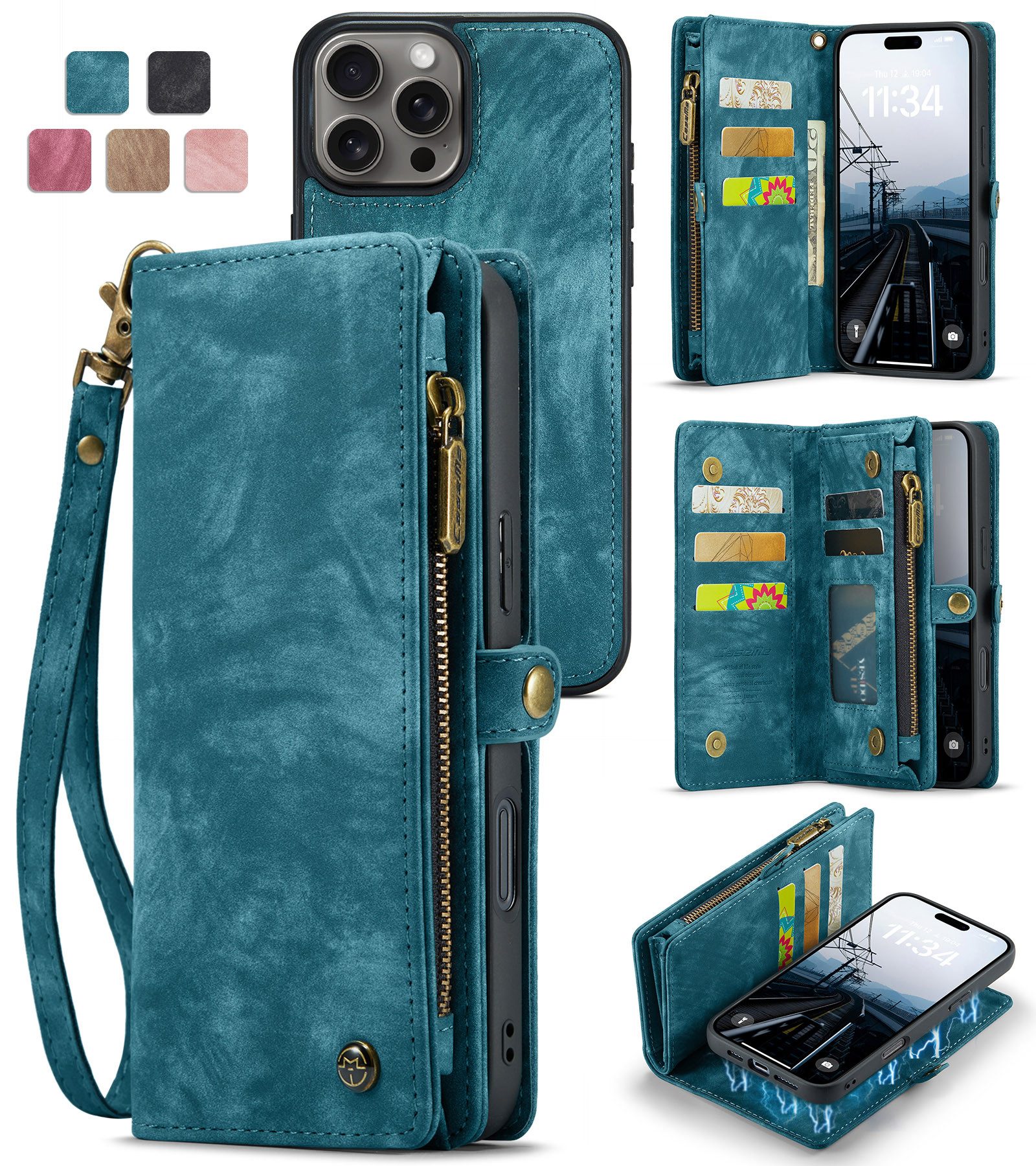 trends for living Handyhülle Magsafe Geldbörse Kartenfach Hülle Case Tasche für iPhone Modelle