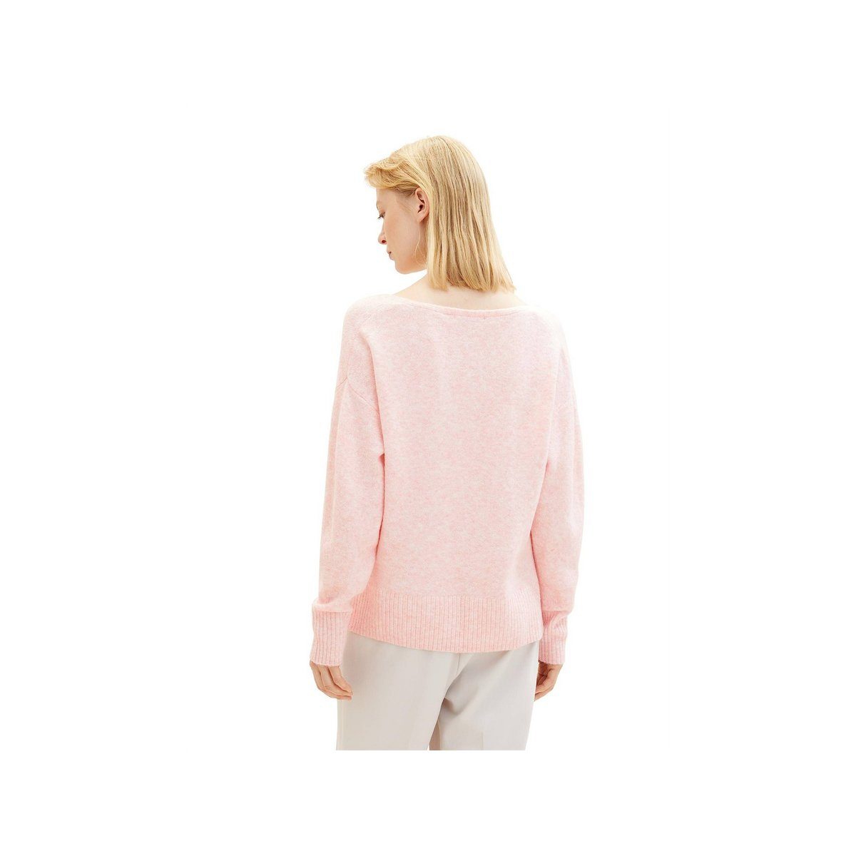 TOM TAILOR Denim TOM TAILOR Longpullover uni (1-tlg) light english rose melange