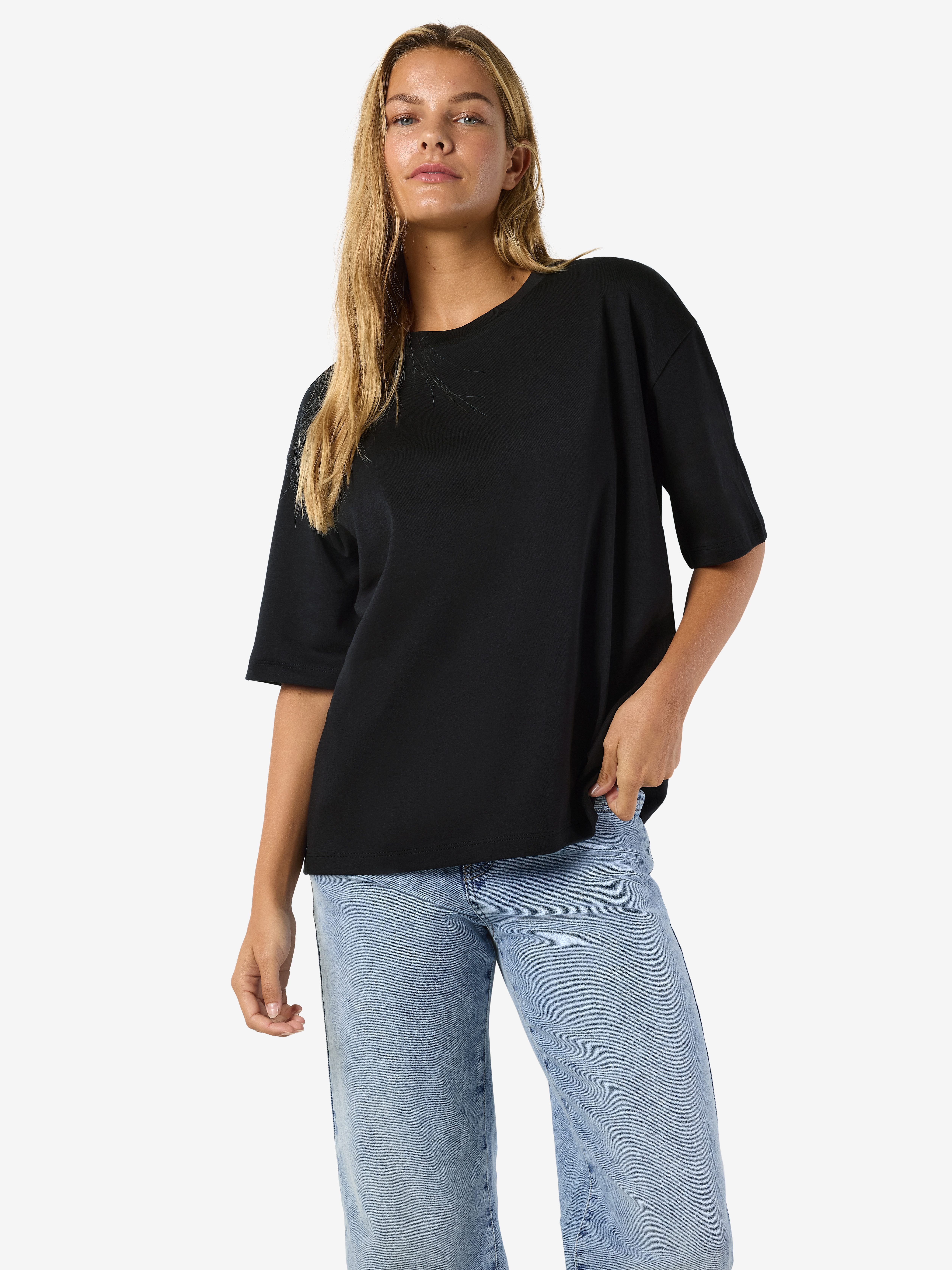 Noisy may Kurzarmshirt NMKIM S/S T-SHIRT JRS NOOS Baumwolle, regular fit günstig online kaufen