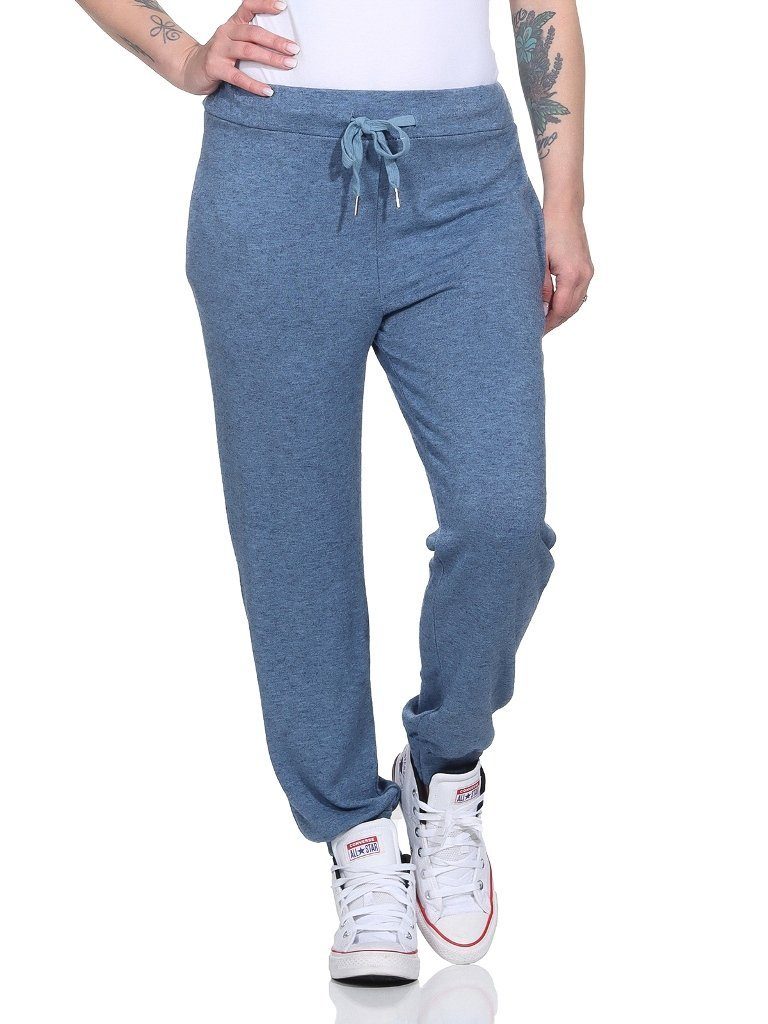 Strickset Pullover Jeansblau M.362 Damen Mississhop Wolle mit Strickhose Hose