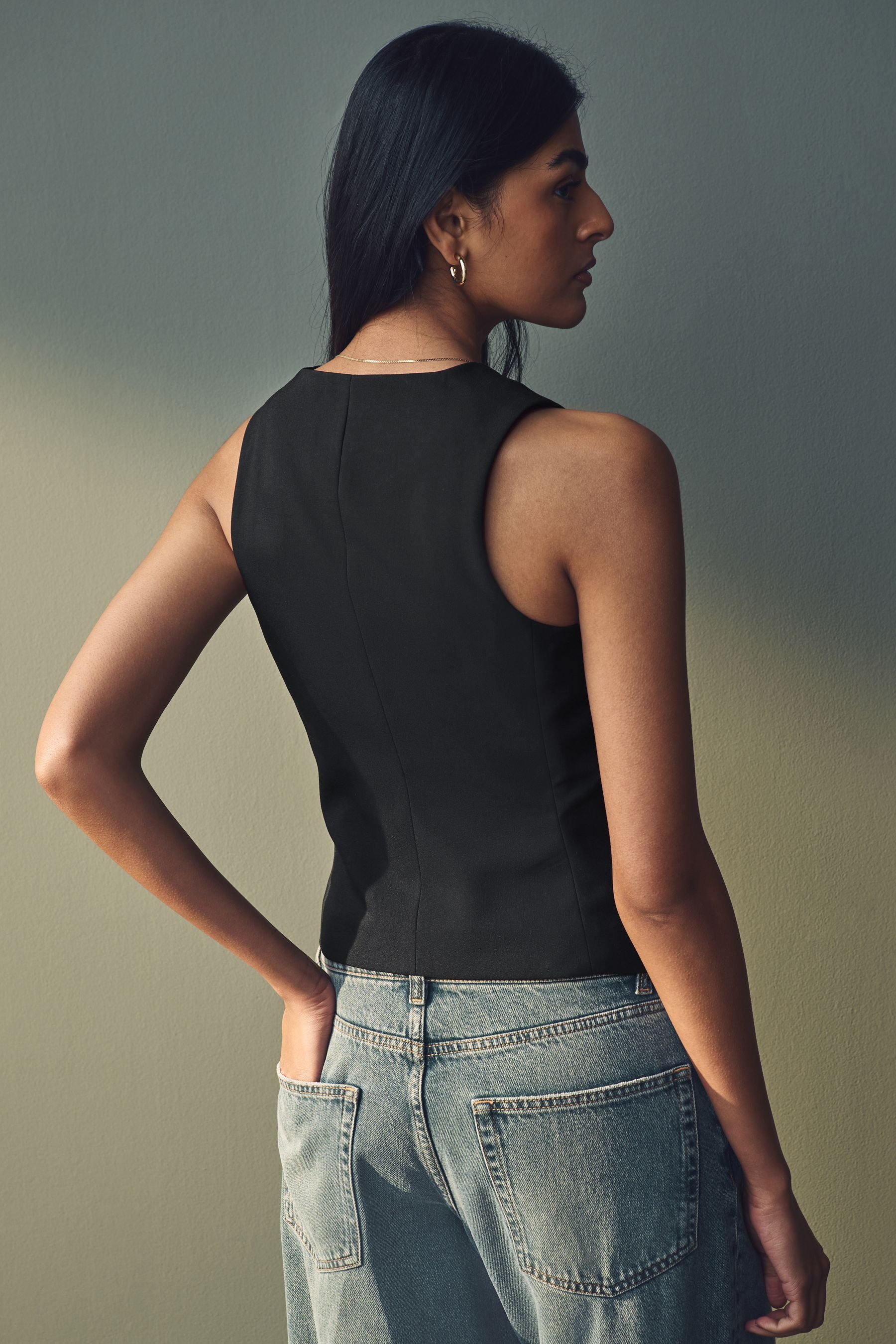 Next Anzugweste Figurbetonte Weste mit Stretch günstig online kaufen