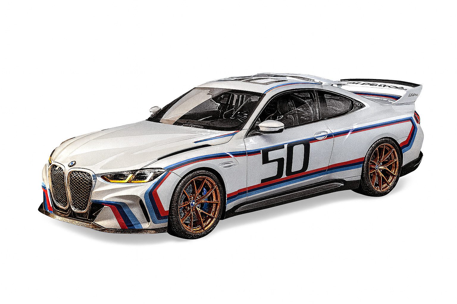 BMW Modellauto BMW Miniatur 3.0 CSL 50 Jahre Edition Diecast Modell 80432864218 1:18, (1-tlg)