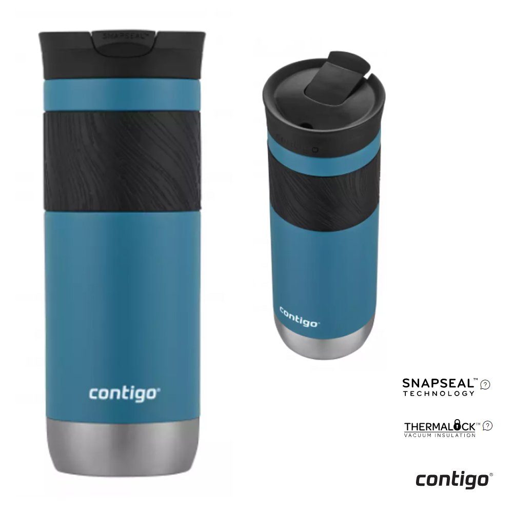 CONTIGO Isolierflasche Contigo - Snapseal Byron 2.0 - Thermobecher Kaffeebecher Teebecher - 470ml - juniper
