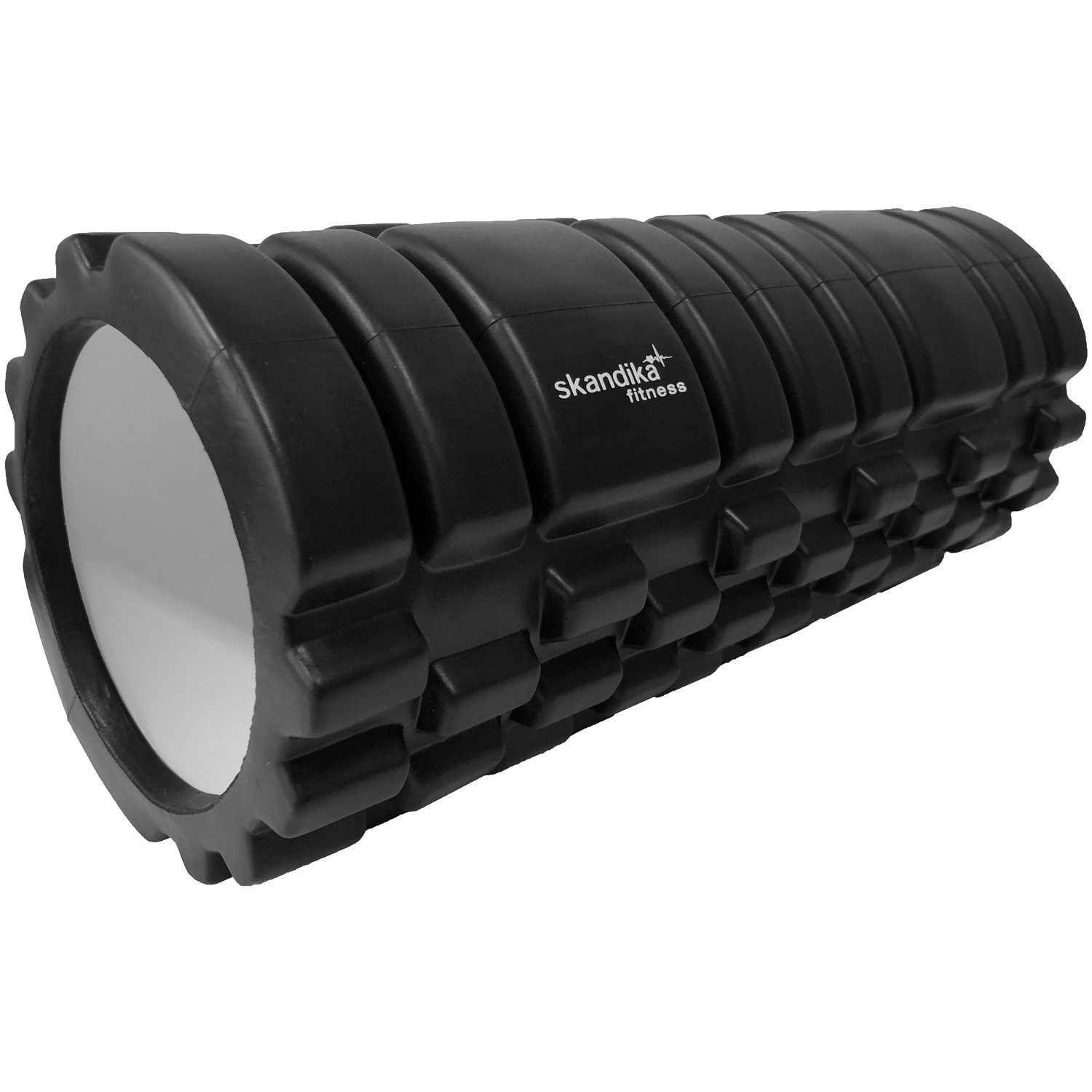 Skandika Massagerolle Lockerung des Bindegewebes, Stabilisierung der Muskulatur (Faszienrolle, Foamroller mit mittlerem Härtegrad), Entspannt den Nacken und Rücken, inklusive Übungsposter und DVD