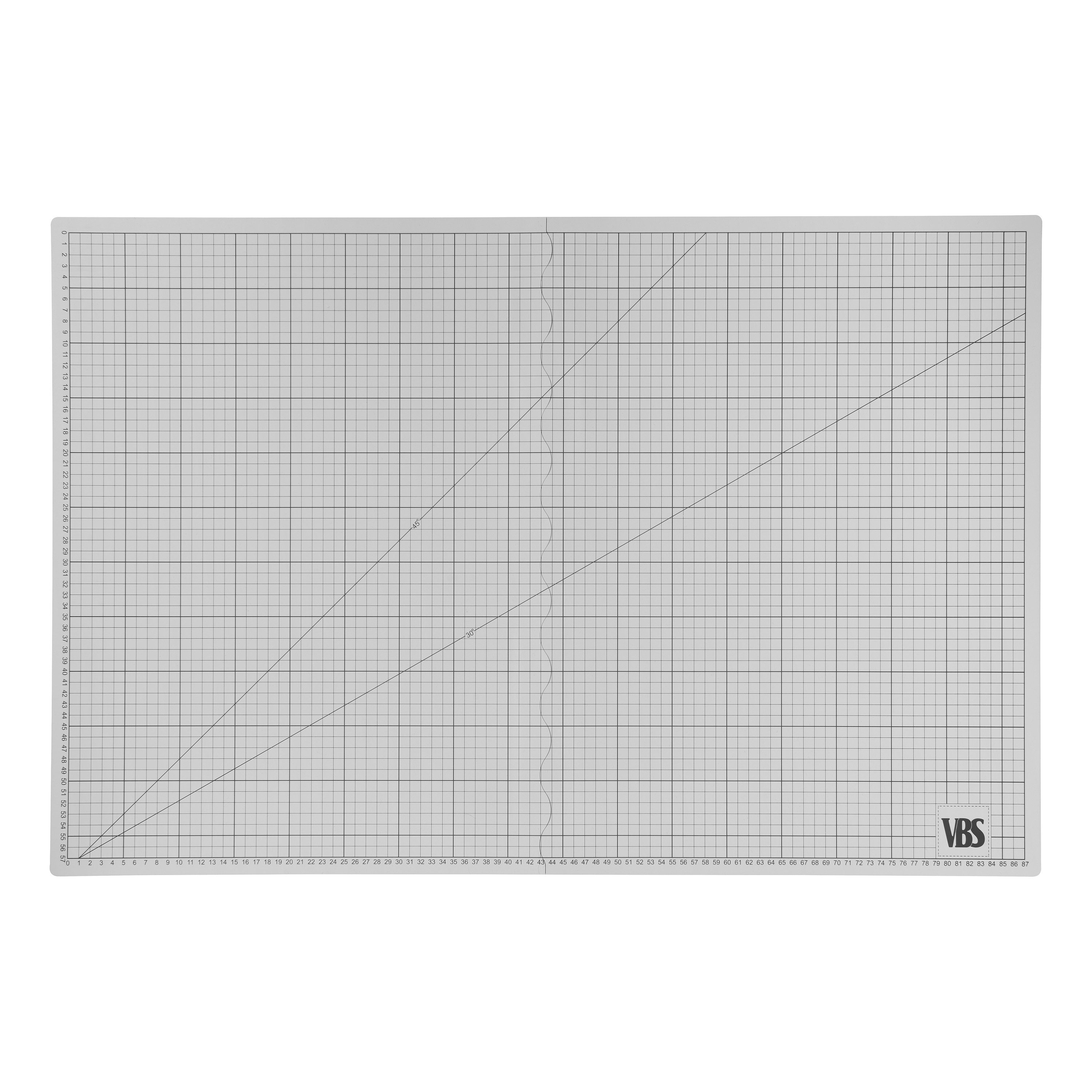 VBS Schneideunterlage Faltbare Schneidematte Cool Grey, Selbstheilend