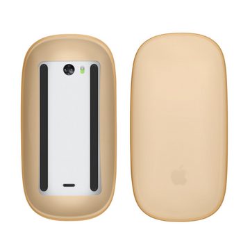 kwmobile Backcover Silikon Schutzhülle für Apple Magic Mouse 1 / 2, PC Maus Cover Hülle aus softem Silikon - Orange